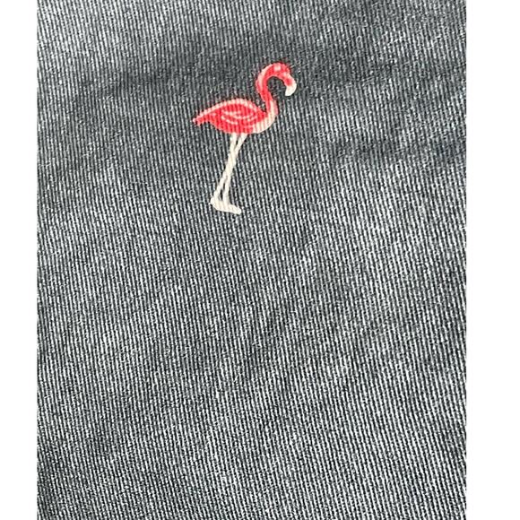 AEROPOSTALE Pink Flamingo print Blue Chino Shorts Size 31 - Picture 9 of 10